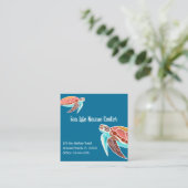 Tortues marines Cartes de visite illustrées (Debout devant)