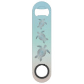 Tortues marines d'argent Turquoise Maritime Nautiq (Dos)