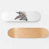 Tortuga de mar multicolor skateboard (Horizontaal)