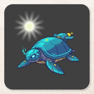 Tortuga Futurista Vierkante Kartonnen Onderzetter