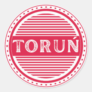 Toruń City Pride Embleem – Poolse identiteit Ronde Sticker