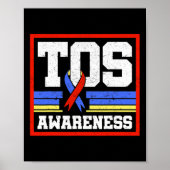 TOS Awareness Ribbon Thoracic Outlet Syndrome Supp Poster (Voorkant)