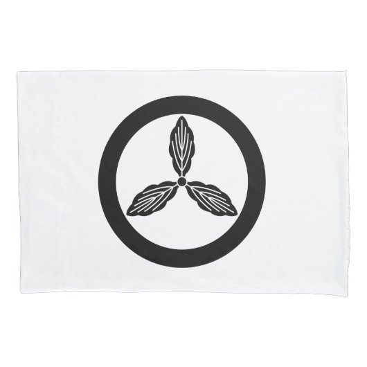 Tosa-eikenbladeren in cirkel kussensloop (Voorkant)