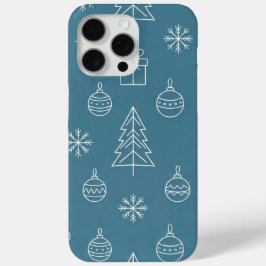 Tosca Kersttextuur met feestelijke elementen iPhone 15 Pro Max Hoesje