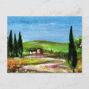 TOSCAANS LANDSCHAP 5 BRIEFKAART