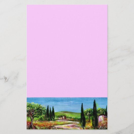 TOSCAANS LANDSCHAP 5 BRIEFPAPIER (Voorkant)