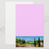 TOSCAANS LANDSCHAP 5 BRIEFPAPIER (Voorkant / Achterkant)