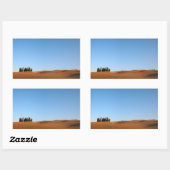 Toscaans landschap met bomen in panorama sticker (Vel)