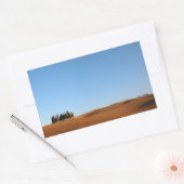 Toscaans landschap met bomen in panorama sticker (Envelop)