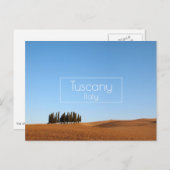 Toscaans landschap met cipressen in de herfst briefkaart (Voorkant / Achterkant)
