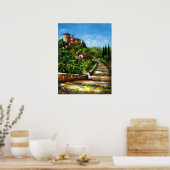 TOSCAANS LANDSCHAP POSTER (Keuken)
