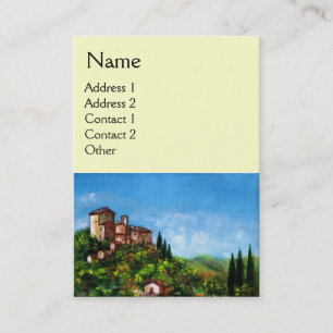 TOSCAANS LANDSCHAP VISITEKAARTJE