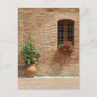Toscaans pottenn plant briefkaart