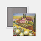 Toscaanse Boerderijen magneet (Voorkant / Achterkant)