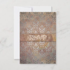  Toscaanse Damast Elegante RSVP-kaarten RSVP Kaartje