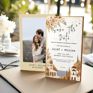 Toscaanse Italiaanse koffie Sorrento bruiloft Save The Date