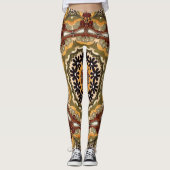 Toscaanse kleuren - Willekeurig patroon ~ Uniek on Leggings (Voorkant)