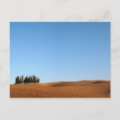 Toscaanse landschap met een briefkaart met cyperse (Voorkant)