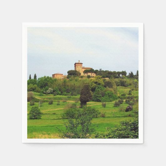 Toscaanse platteland servetten (Voorkant)