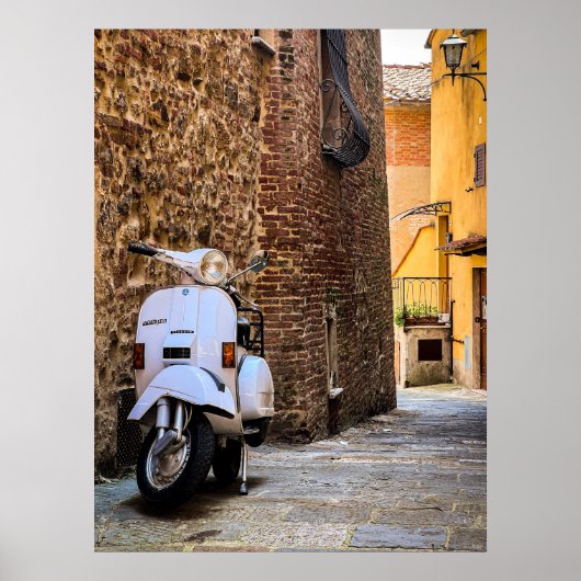 Toscaanse scooter poster (Voorkant)