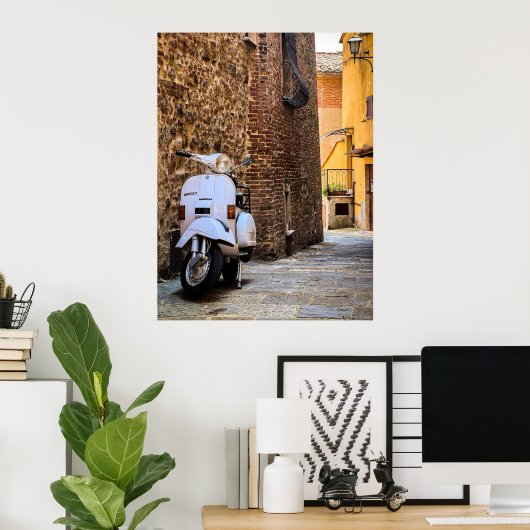 Toscaanse scooter poster (Thuiskantoor)