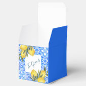 Toscaanse Tegel Waterverf met citroen Bedankdoosjes (Geopend)