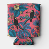 Toscaanse tuin in rood en blauw blikjeskoeler (Voorkant)