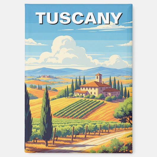 Toscaanse villa Magneet (Voorkant)
