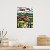 Toscaanse vintage poster (Keuken)