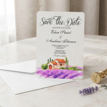 Toscaanse wijngaard save the date uitnodiging
