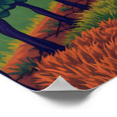 Toscaanse wijngaarden poster (Hoek)