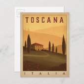 Toscana, Italië Briefkaart (Voorkant / Achterkant)