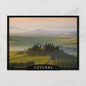 Toscane berglandschap op zonsopgang briefkaart (Voorkant)