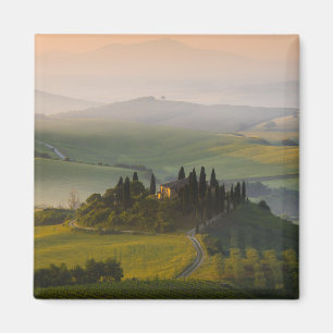 Toscane berglandschap op zonsopgang magneet
