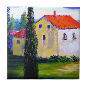 Toscane Boerderij House Tegeltje
