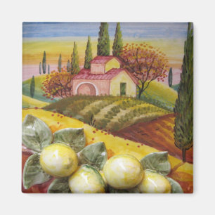 Toscane Boerderij Magnet Magneet