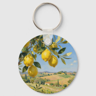 Toscane citroenboom landschap sleutelhanger