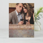  Toscane Damask Italiaanse legance Kaart (Staand voorkant)