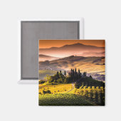 Toscane, Italiaanse landschapsfoto Magneet (Voorkant / Achterkant)