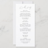 Toscane Italie Aquarelle Skyline Wedding Programme (Dos)