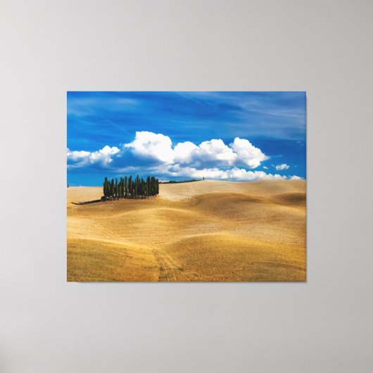 Toscane (Italië) bedekt het landschap Canvas Afdruk (Voorkant)