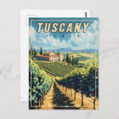  Toscane Italië Briefkaart (Voorkant / Achterkant)