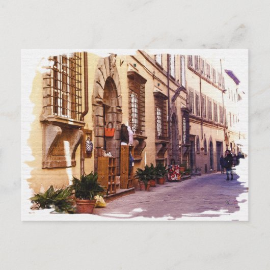 Toscane. Italië. Cortona. Briefkaart (Voorkant)