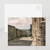 Toscane. Italië. Cortona Briefkaart (Voorkant / Achterkant)