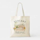 Toscane Italië – Florence Rolling Hills & Tree Tote Bag (Achterkant)