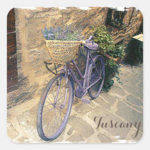 Toscane, Italië. Illustratie Vierkante Sticker