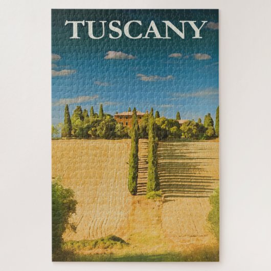 Toscane Italië — Italiaans reisbureau Legpuzzel (Verticaal)