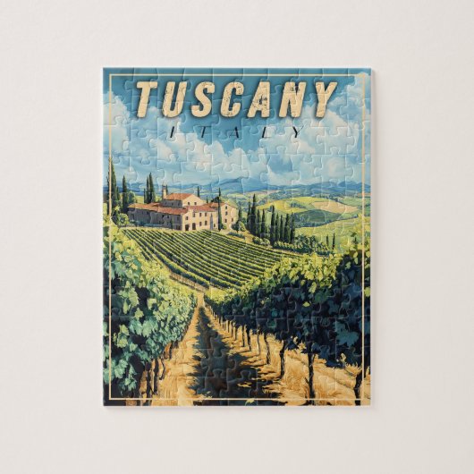  Toscane Italië Legpuzzel (Verticaal)