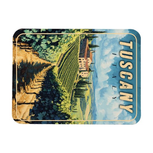 Toscane Italië Magneet (Horizontaal)