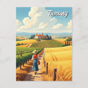 Toscane Italië platteland Briefkaart